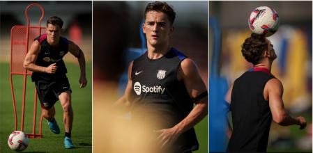 El centrocampista del Barça continúa dando pasos adelante tras su grave lesión de rodilla