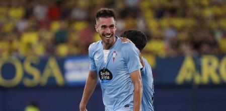 Óscar Mingueza celebra un gol en una imagen de archivo