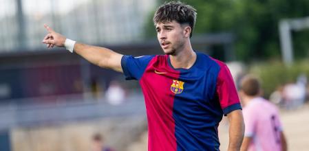 Hugo Alba, jugador del Juvenil A del Barça