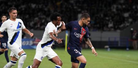 Kurzawa, durante un amistoso de pretemporada