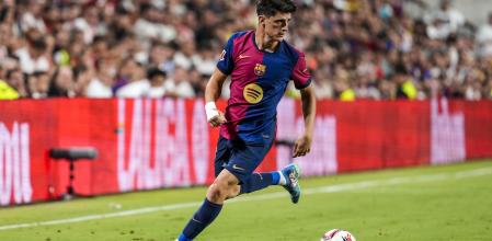 Pau Víctor, en el campo del Rayo Vallecano