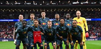 El once inicial del RB Leipzig, con Arthur Vermeeren en él.