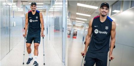 El jugador del Barça se está recuperando de la lesión y ha compartido en Instagram un mensaje motivador
