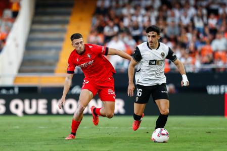 Valencia - Osasuna, partido en directo de Laliga.