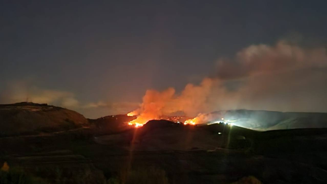 VIDEO: Una localidad israelí en llamas tras masivo bombardeo de Hezbolá