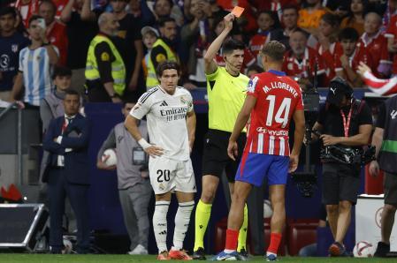Llorente es expulsado ante el Madrid