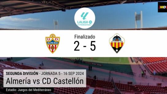 El Castellón golea a un Almería que deja muchas dudas