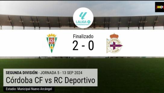 El Córdoba logra ante el Deportivo su primera victoria de la temporada