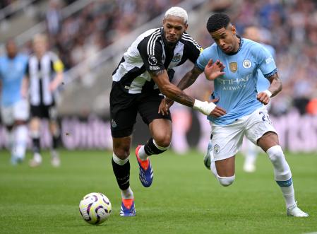 Savinho jugó los minutos finales ante el Newcastle