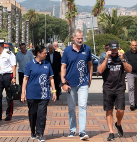 El Rey Felipe VI visitó Bacelona con motivo de la 37ª edición de la Copa América de Vela.
