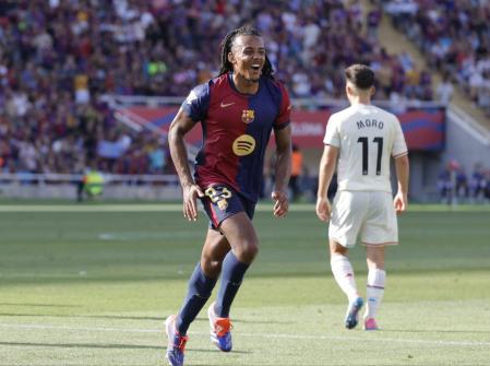 Koundé marcó el tercer gol de la tarde.
