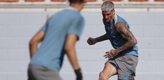 Rodrigo de Paul, en un entrenamiento del Atlético de Madrid.