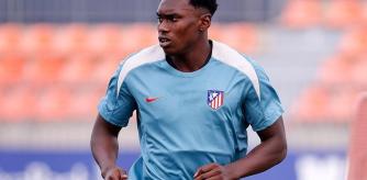 Samu Omorodion, futbolista del Atlético de Madrid.