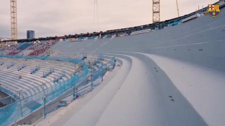 Así luce la segunda gradería del Spotify Camp Nou