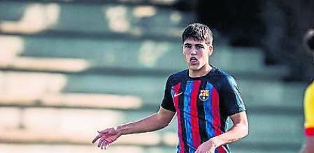 Pau Cubarsí, con 15 años en el Juvenil del Barça