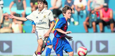 Gavi, en un Clásico Barça-Madrid con 12 años