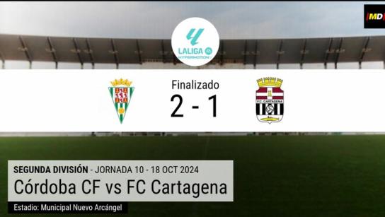 El Córdoba impone su ley y hunde al Cartagena