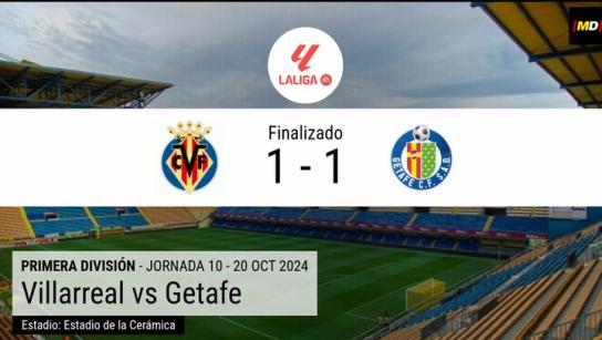 El Getafe, con gol de penalti en el 87', deja de piedra al Villarreal en La Cerámica