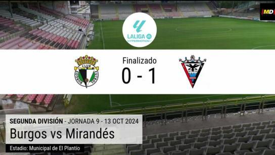 Hugo Rincón da los tres puntos al Mirandés en el derbi burgalés