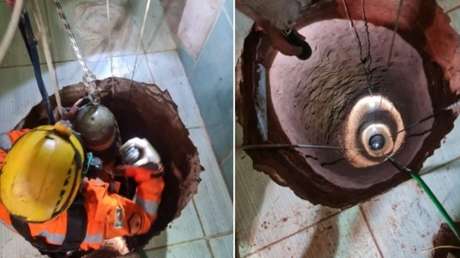 Sueña en que hay oro debajo de su cocina, cava un pozo de 40 metros y se cae en él