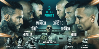 Cartel promocional oficial de la velada de Bare Knuckle FC en Marbella
