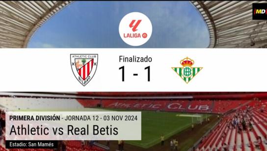 El Athletic perdona ante el Betis en San Mamés