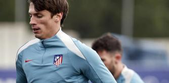 El central de Atlético de Madrid ha entrenado hoy junto a sus compañeros y de manera individual.