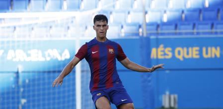 Álvaro Cortés, en un partido en el Johan Cruyff