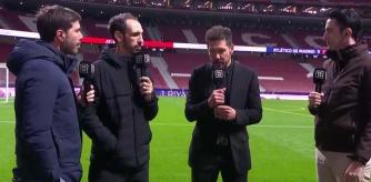 El entrenador estaba atendiendo a DAZN tras el partido pero no pudo terminar su intervención.