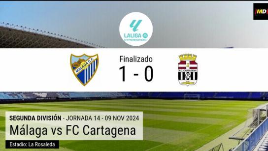 El Málaga se hace fuerte en el fortín de La Rosaleda
