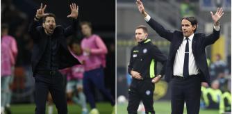 Diego Pablo Simeone y Simone Inzaghi, entrenadores del Atlético de Madrid y del Inter de Milán.