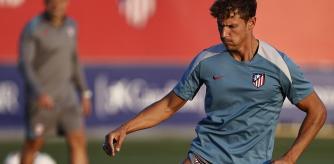 Marcos Llorente, en un entrenamiento del Atlético de Madrid.