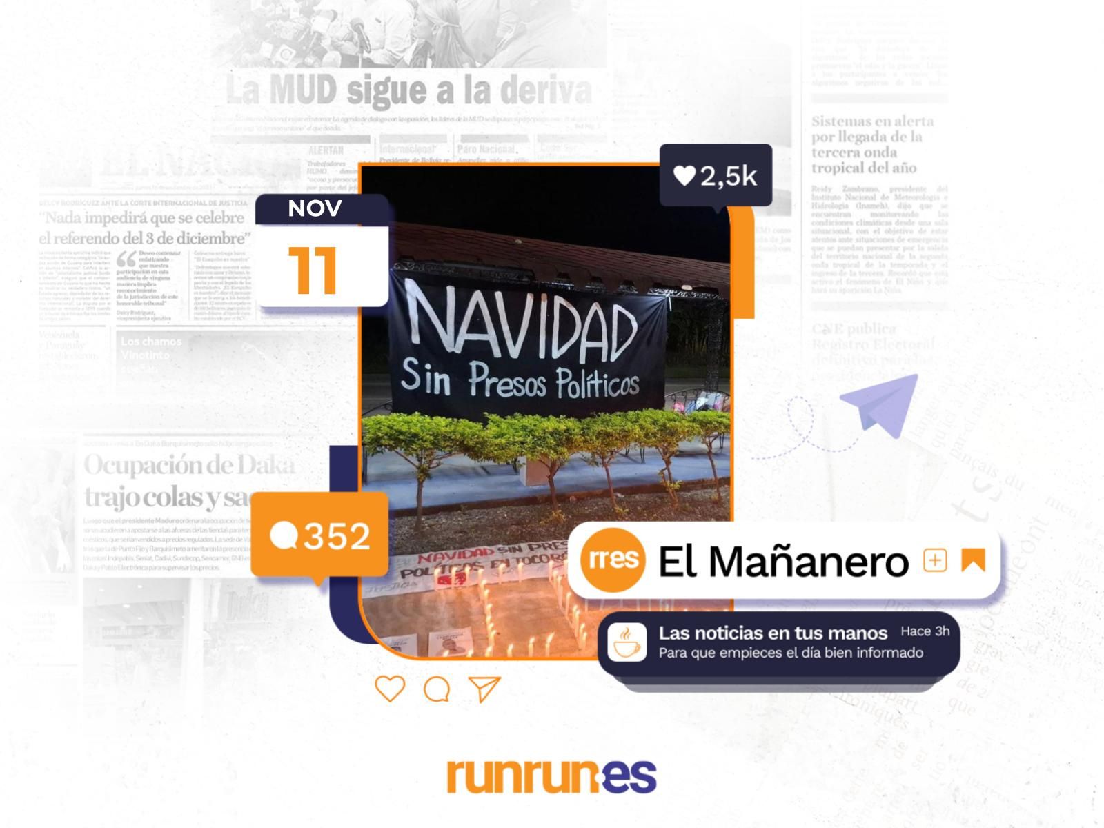 El Mañanero del 11 de noviembre