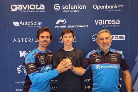 Nico Terol y Jorge Martínez Aspar el día que presentaron a Máximo Quiles